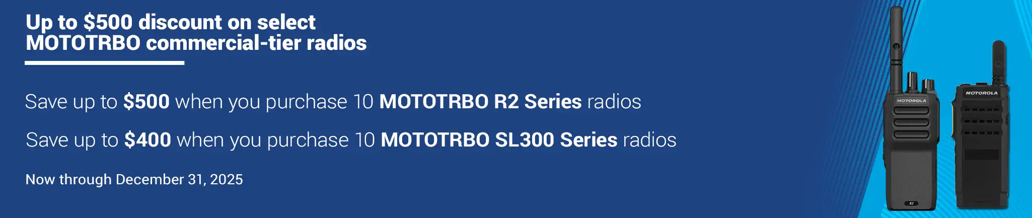 Motorola Two-Way Radio Promotions